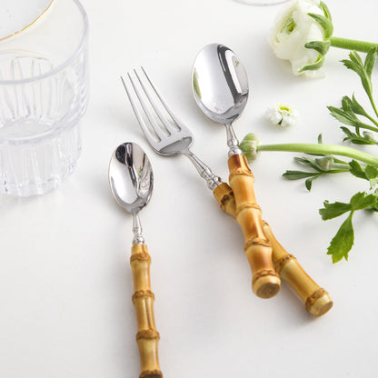 Bamboo Joint Handle Stainless Steel Cutlery