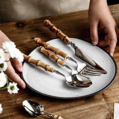 Bamboo Joint Stainless Steel Cutlery