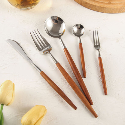 Rosewood Handle Portugal Stainless Steel Cutlery