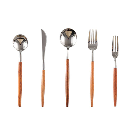 Rosewood Handle Portugal Stainless Steel Cutlery