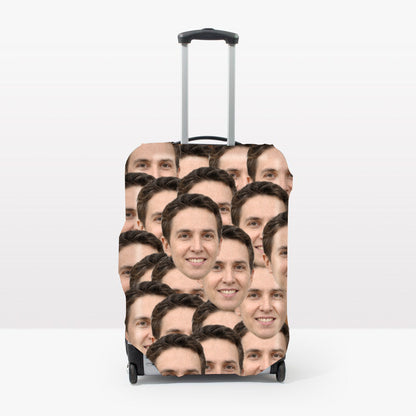 Big Face Personalized Suitcase Cover