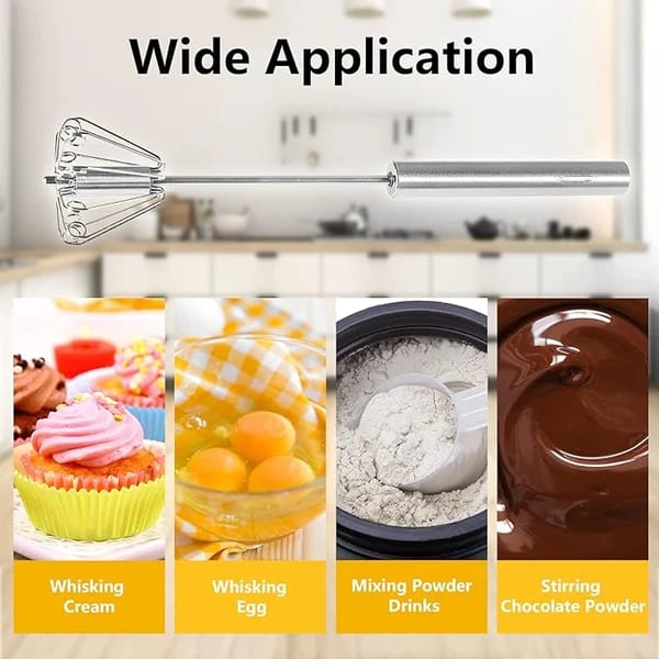 Stainless Steel Semi-Automatic Whisk