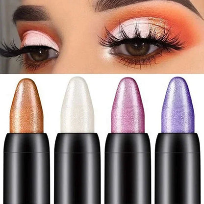 15 Color Highlighter Eyeshadow Pencil Slight Glitter Waterproof  Eye Shadow Eyeliner Pen