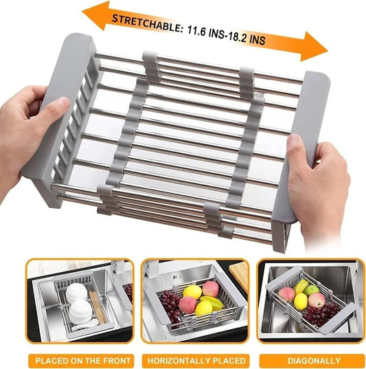 Extend kitchen sink drain basket