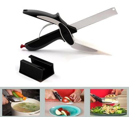 2 in 1 Kitchen Scissors & Board